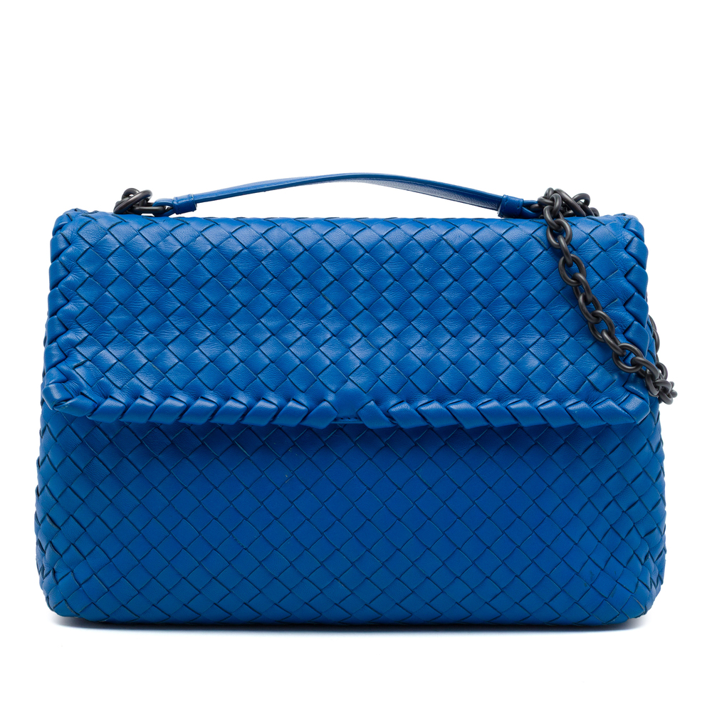 Pre-Loved Bottega Veneta Medium Nappa Intrecciato Olimpia Shoulder Bag